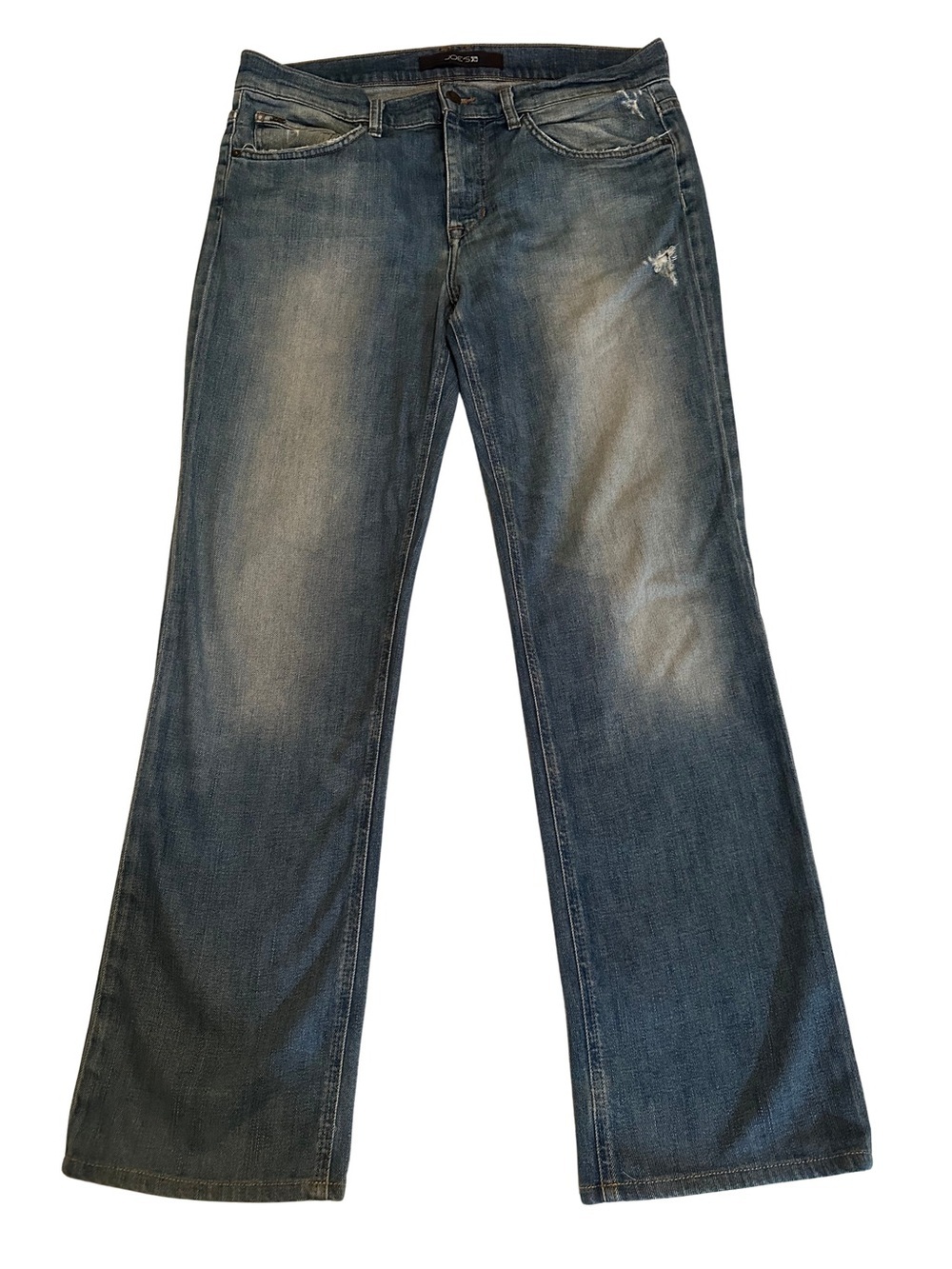 Joe’s Jeans Mens Classic Fit Bootcut Jean Medium Wash Distressed Faded Denim 32
